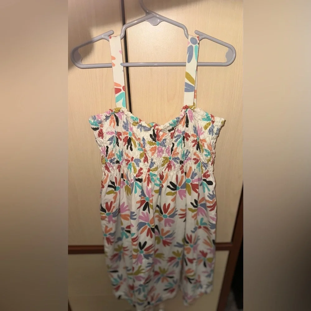 Hanna Andersson Girls Floral Smocked Sundress 140 Size 10